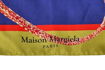 Lot 76 - A Maison Margiela by John Galliano printed wool and silk dress, Autumn-Winter 2020-21