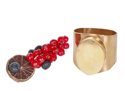 Lot 227 - A Maison Margiela cuff and brooch, probably 2010s
