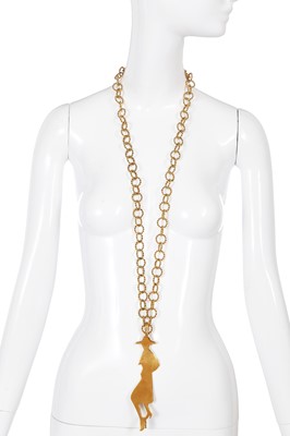 Lot 67 - An Yves Saint Laurent by Stefano Pilati gold tone necklace, Autumn-Winter 2010-11