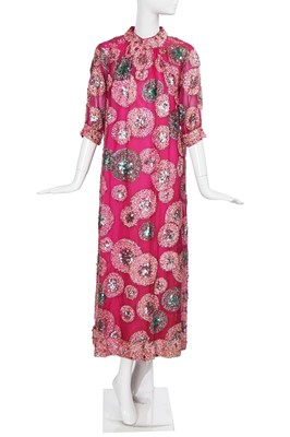 Lot 355 - A Pierre Cardin haute couture sequined evening gown, Autumn-Winter 1966-67