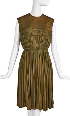 Lot 393 - A Madame Grès haute couture dinner dress, late 1940's early 1950s