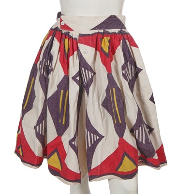 Lot 424 - A pair of Westwood/McLaren Navajo print cotton culottes, 'Savage' collection, Spring-Summer 1982