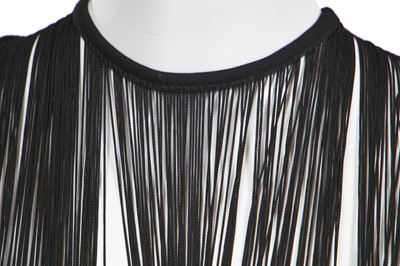 Lot 130 - A Jean Paul Gaultier black viscose jersey playsuit, circa 1990