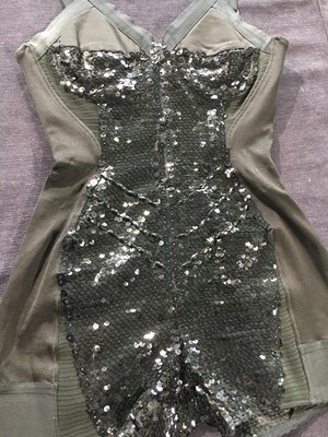 Lot 133 - A Jean Paul Gaultier black sequined viscose playsuit, circa 1990