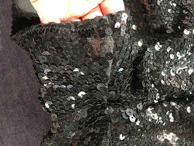 Lot 133 - A Jean Paul Gaultier black sequined viscose playsuit, circa 1990