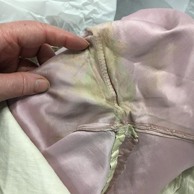 Lot 425 - A gentleman's embroidered pale lilac satin suit, probably French, circa 1780