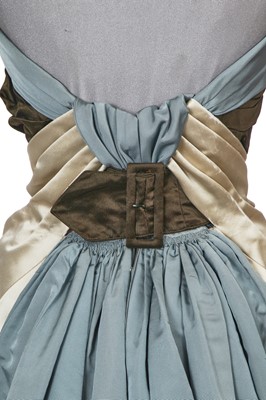 Lot 378 - A Pierre Balmain haute couture tricolour silk sheath, circa 1955