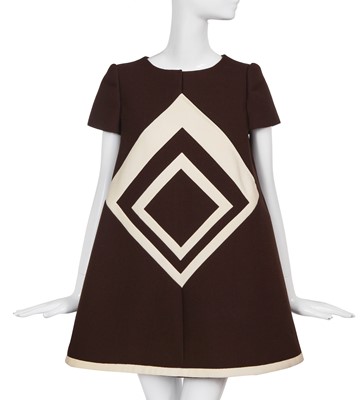 Lot 357 - A Jean Marie Armand Op Art mini dress, late 1960s
