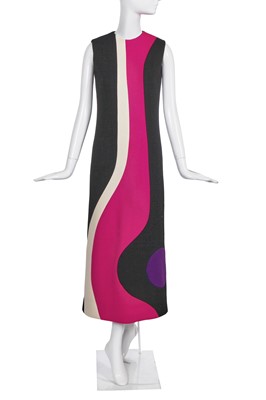 Lot 358 - A Pierre Cardin psychedelic maxi dress, 1970
