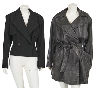Lot 404 - An Azzedine Alaïa coat and jacket, 1987-89