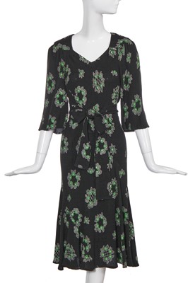 Lot 466 - An Ossie Clark/Celia Birtwell for Radley printed moss crêpe dress, 1970s