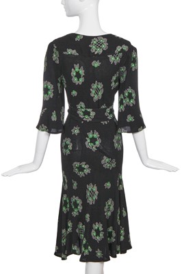 Lot 466 - An Ossie Clark/Celia Birtwell for Radley printed moss crêpe dress, 1970s