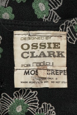 Lot 466 - An Ossie Clark/Celia Birtwell for Radley printed moss crêpe dress, 1970s