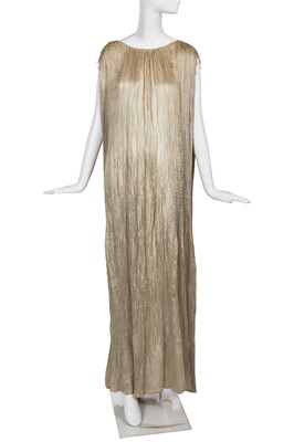 Lot 413 - A Mariano Fortuny dove-grey silk 'Delphos', 1920s-30s