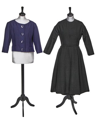 Lot 347 - A Christian Dior London dress and jacket, late 1950s-early 1960s