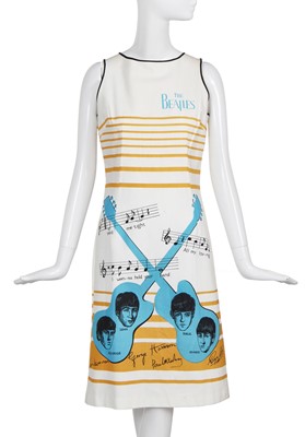 Lot 359 - A Beatles printed cotton souvenir dress, circa 1963