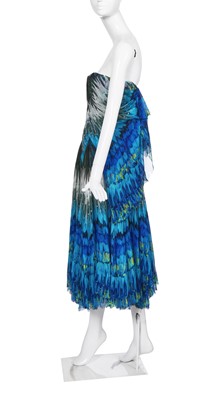 Lot 94 - An Alexander McQueen printed chiffon dress, 'Irere' collection, Spring-Summer 2003