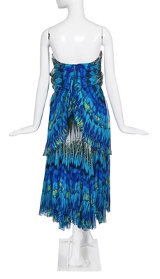 Lot 94 - An Alexander McQueen printed chiffon dress, 'Irere' collection, Spring-Summer 2003