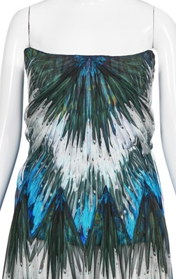 Lot 94 - An Alexander McQueen printed chiffon dress, 'Irere' collection, Spring-Summer 2003
