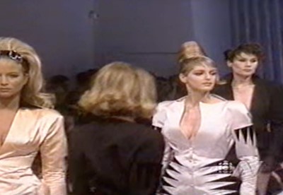 Lot 142 - A Thierry Mugler black wool jacket, 'Music Hall' collection, Autumn-Winter 1990-91