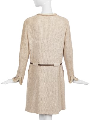 Lot 25 - A Chanel wool and silk tweed coat, Autumn-Winter 2000-01