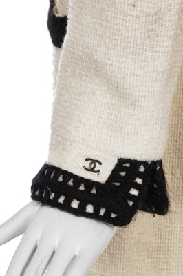 Lot 26 - A Chanel white bouclé wool-blend coat-dress, Autumn-Winter 2000-01