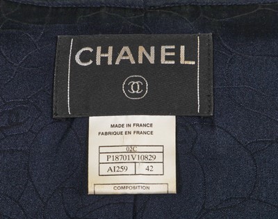 Lot 27 - A Chanel navy blue dress and jacket, Cruise 2002