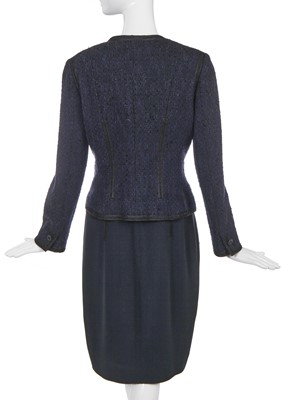 Lot 27 - A Chanel navy blue dress and jacket, Cruise 2002