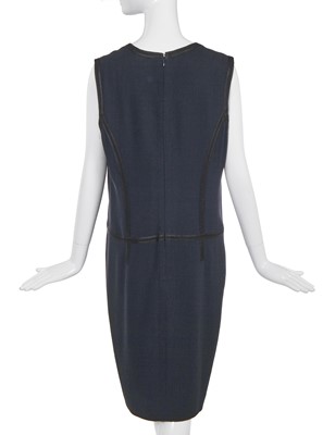 Lot 27 - A Chanel navy blue dress and jacket, Cruise 2002