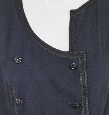 Lot 27 - A Chanel navy blue dress and jacket, Cruise 2002