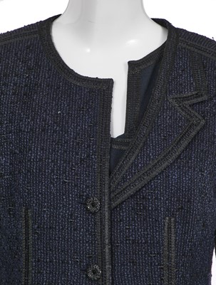 Lot 27 - A Chanel navy blue dress and jacket, Cruise 2002