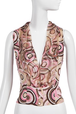 Lot 28 - Two Chanel blouses and an Hermès skirt, 2000s
