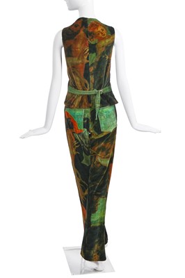 Lot 105 - A Vivienne Westwood printed velvet ensemble 'Grand Hotel' collection, Spring-Summer 1993