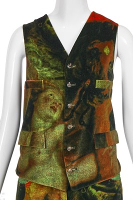 Lot 105 - A Vivienne Westwood printed velvet ensemble 'Grand Hotel' collection, Spring-Summer 1993