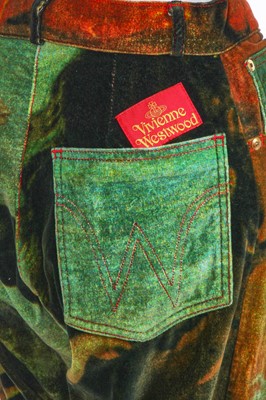 Lot 105 - A Vivienne Westwood printed velvet ensemble 'Grand Hotel' collection, Spring-Summer 1993