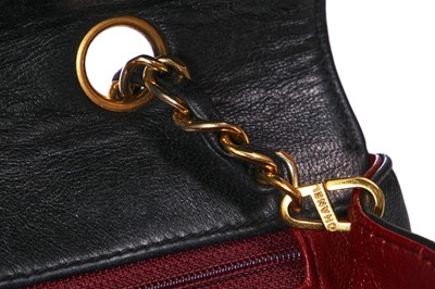 Lot 29 - A Chanel navy lambskin 'Diana' bag, circa 1992