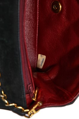 Lot 29 - A Chanel navy lambskin 'Diana' bag, circa 1992