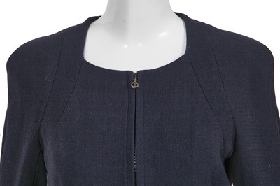 Lot 30 - A Chanel navy wool crêpe suit, Autumn-Winter 1997-98