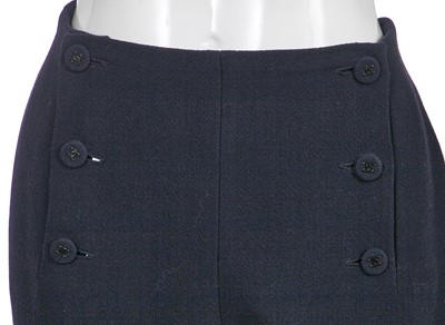 Lot 30 - A Chanel navy wool crêpe suit, Autumn-Winter 1997-98