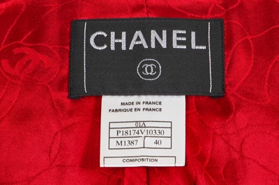 Lot 3 - A Chanel speckled-burgundy tweed ensemble, Autumn-Winter 2001-02