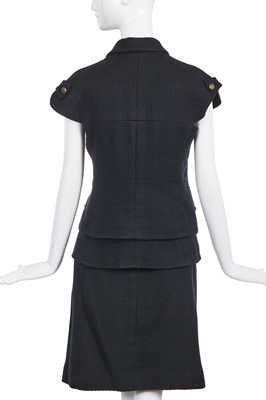 Lot 34 - A Chanel black cotton-blend suit, Spring-Summer 2007