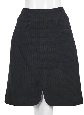 Lot 34 - A Chanel black cotton-blend suit, Spring-Summer 2007