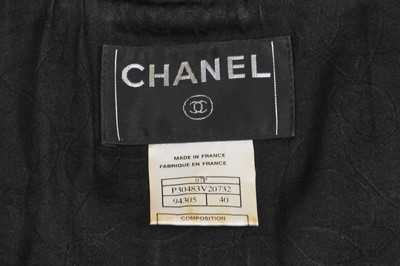 Lot 34 - A Chanel black cotton-blend suit, Spring-Summer 2007