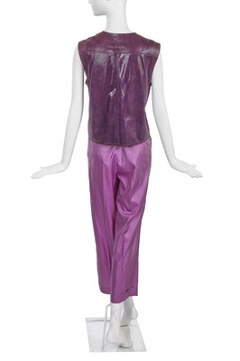 Lot 161 - A Chanel by Karl Lagerfeld purple ensemble, Spring-Summer 2001