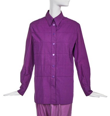 Lot 161 - A Chanel by Karl Lagerfeld purple ensemble, Spring-Summer 2001