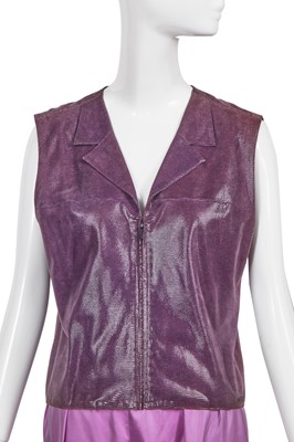 Lot 161 - A Chanel by Karl Lagerfeld purple ensemble, Spring-Summer 2001