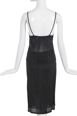 Lot 39 - A Chanel black viscose jersey ensemble, 2000
