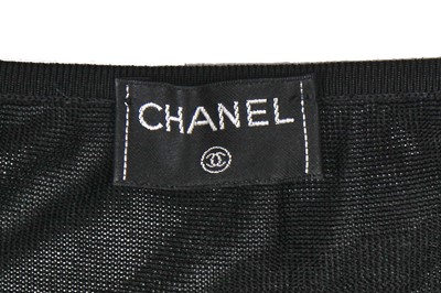 Lot 39 - A Chanel black viscose jersey ensemble, 2000