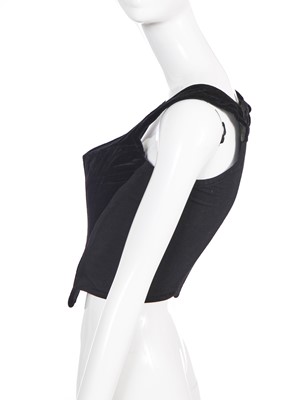 Lot 100 - A Vivienne Westwood black velvet corset, 1990s