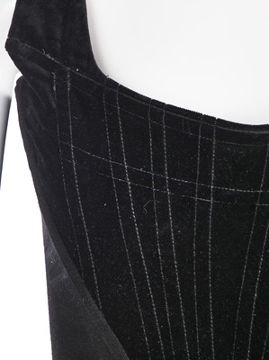 Lot 100 - A Vivienne Westwood black velvet corset, 1990s
